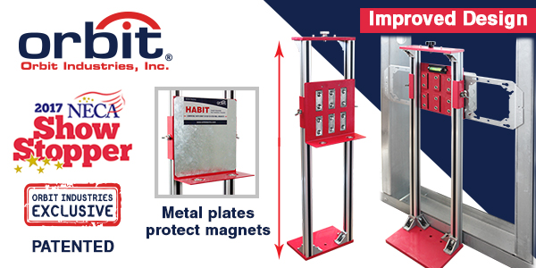 ORBIT INDUSTRIES IMPROVES AWARD-WINNING HEIGHT ADJUSTABLE BOX INSTALLATION TEMPLATE (HABIT), THANKS TO CONTRACTOR FEEDBACK
