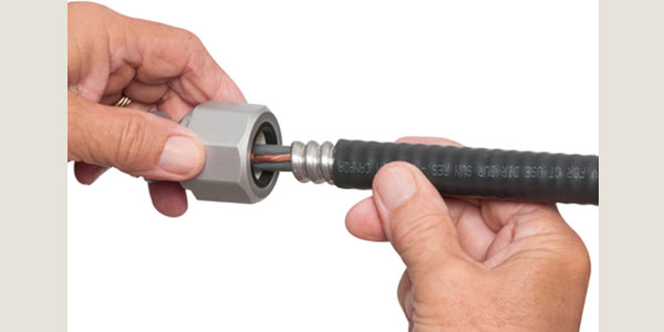 Arlington Fittings Designed Especially for PVC Jacketed MC Cable