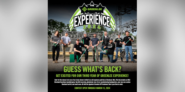 Third Annual Greenlee Experience Contest Accepting Entries Until March 15