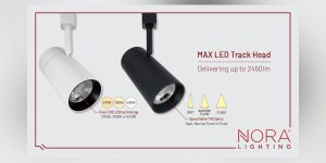 NORA LIGHTING LAUNCHES HIGH LUMEN MAX TRACK HEADS