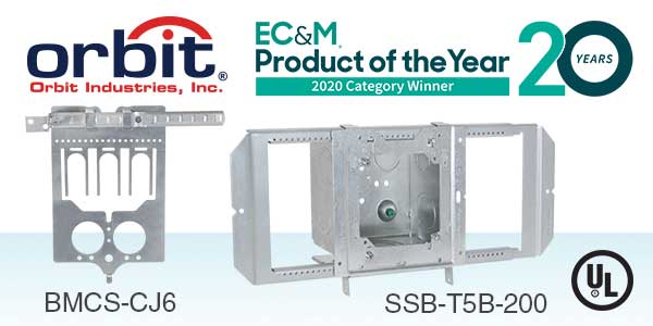 EC&M Nominates Two Orbit Products for 2020 Product of the Year Award 