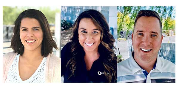 Service Wire Employees Recognized as Certified Electrical Professionals. Alyssa DeLoatch, Amanda Puckett, and Shane Williams